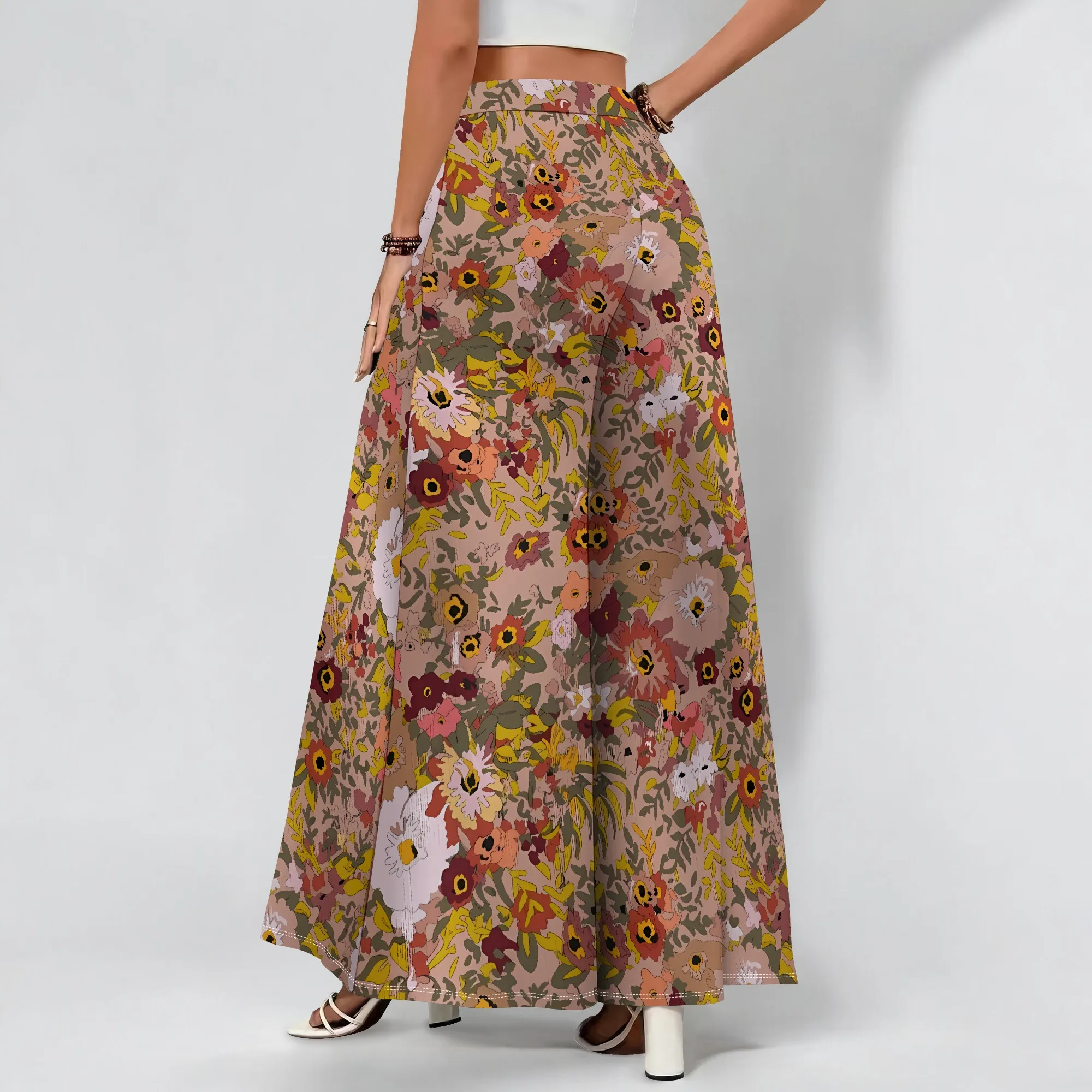 Рисунок 6 - EQQZD Женские бордовые брюки-клеш