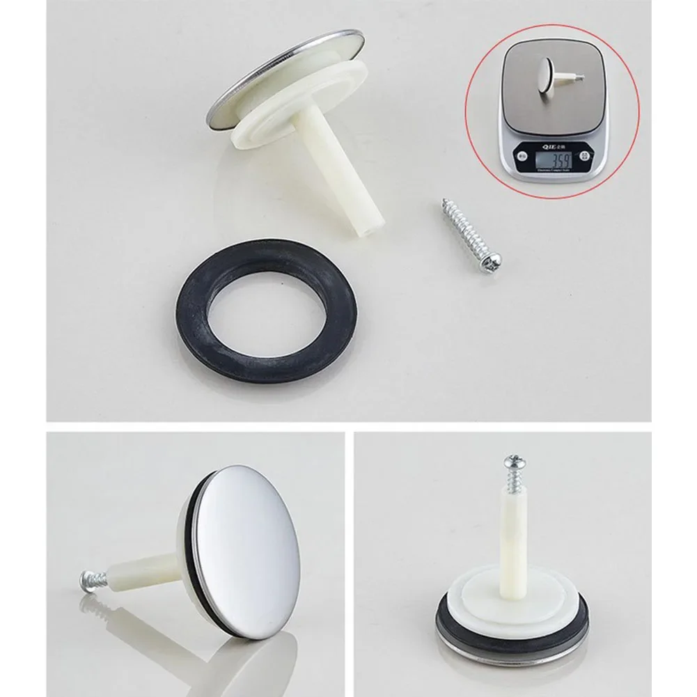 1pcs 46mm Bathtub Drain Stopper Bathroom Bath Replacement Tub Sink Waste Pop-Up Plug 50-65mm Adjustable Hardware ﻿
