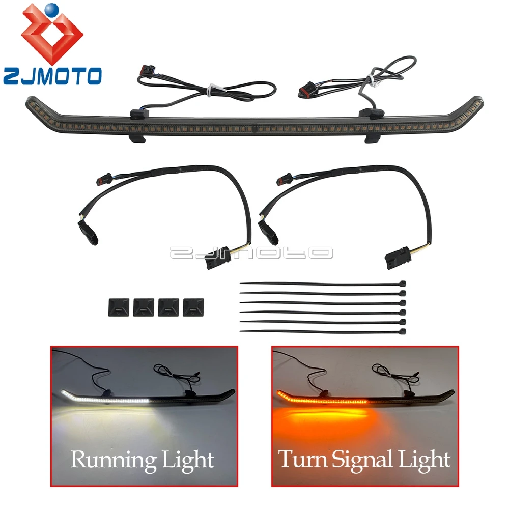 For Harley Road Glide CVO FLTRXSE 23-25 FLTRX FLTRXSTSE 24-Up Windscreen Light and Vent Trim Accent LED Light Turn Signals Lamp