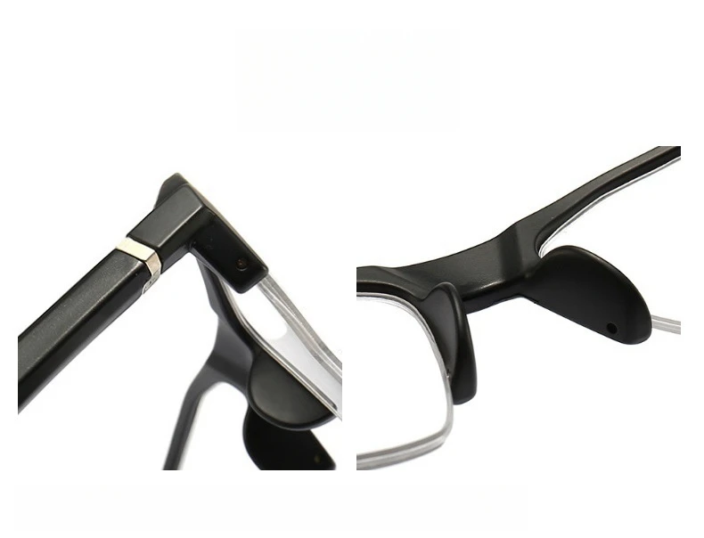 YIMARUILI Sportbrillengestell für Herren und Damen, Aluminium, TR90, Halbrahmen-Brille, Federbeine, optische verschreibungspflichtige Brillen 5857 – Detail 5