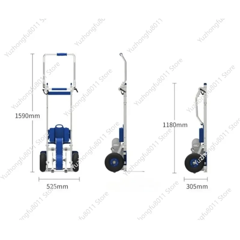 Aluminum Alloy Electric Stair Climbing Machine, Heavy-duty Truck for Upstairs Transportation