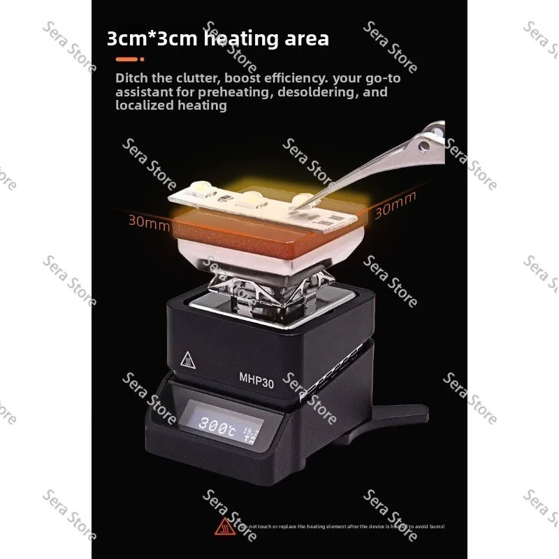 MHP30 Mini Digital Display Adjustable Constant Temperature Heating Table Welding Elements Diode Removal Preheating Table