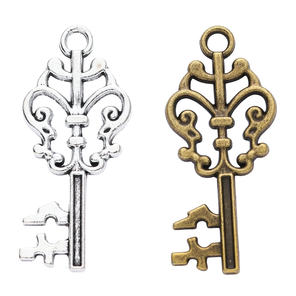 22pieces (key) vintage zinc alloy charm metal pendant DIY jewelry discovery making accessories 1933