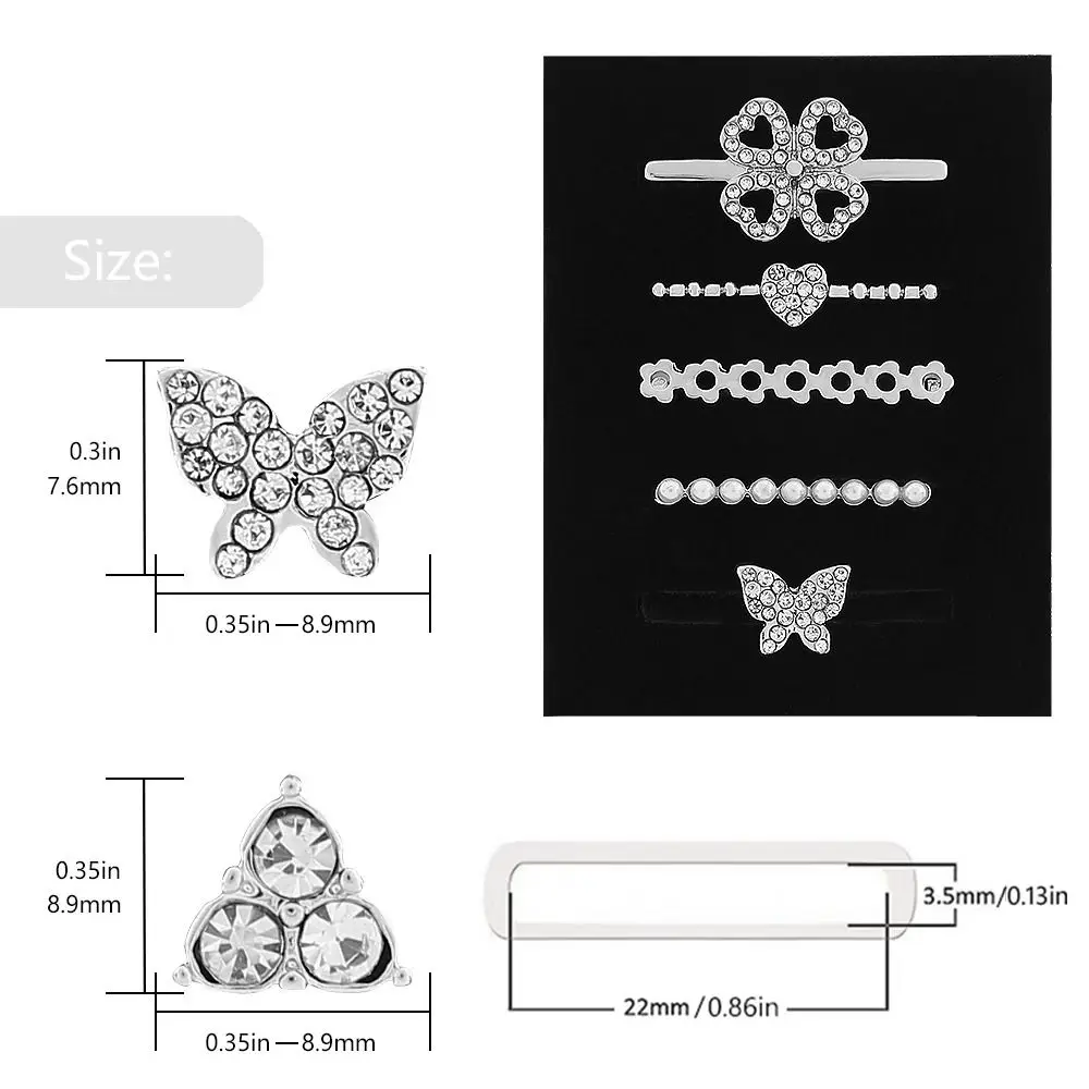 다이아몬드 스트랩 장식 반지 시계 밴드 쥬얼리 금속 매력 장식 액세서리 애플 시계 밴드에 대한 패션 팔찌 장식