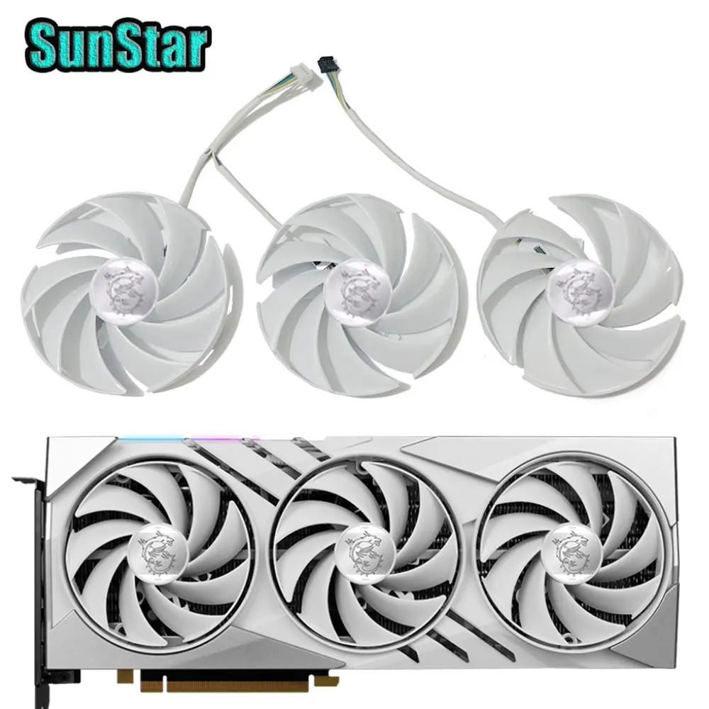 

NEW Original 87MM RTX 4070 4PIN GPU Cooler Fan PLD09210B12HH For MSI RTX 4060Ti 4070 4070TI 4070S GAMING X SLIM WHITE Video Card