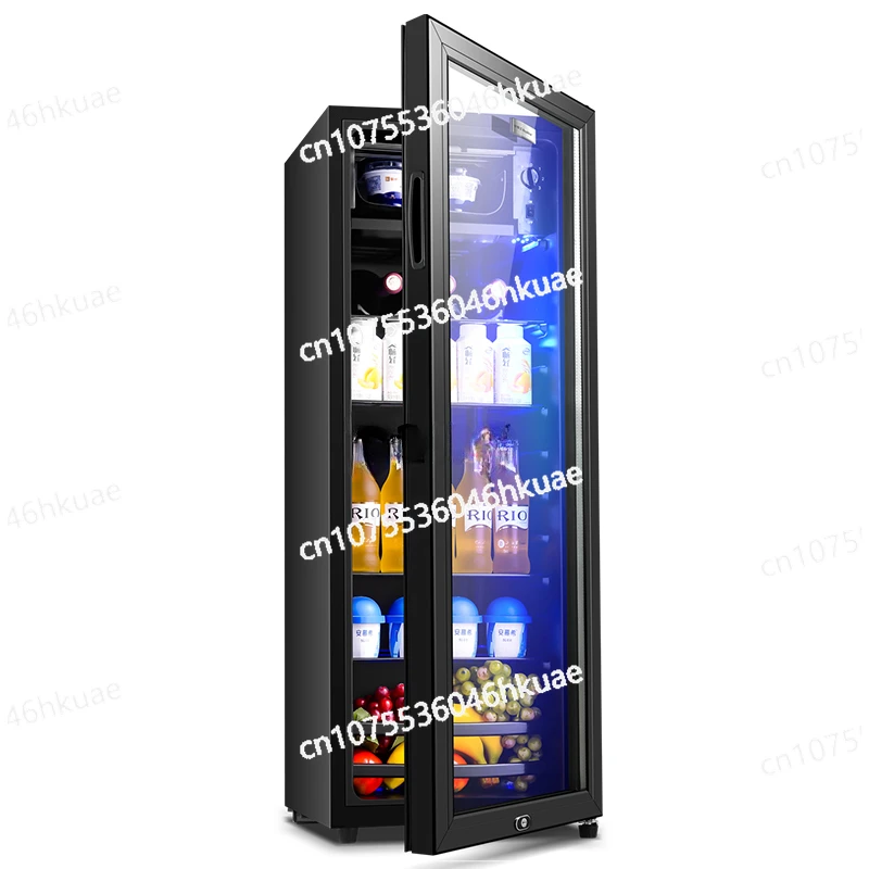 L'm'm Tea Drinks Office Mini Refrigerator Transparent Single Door Commercial Refrigerated Cabinet