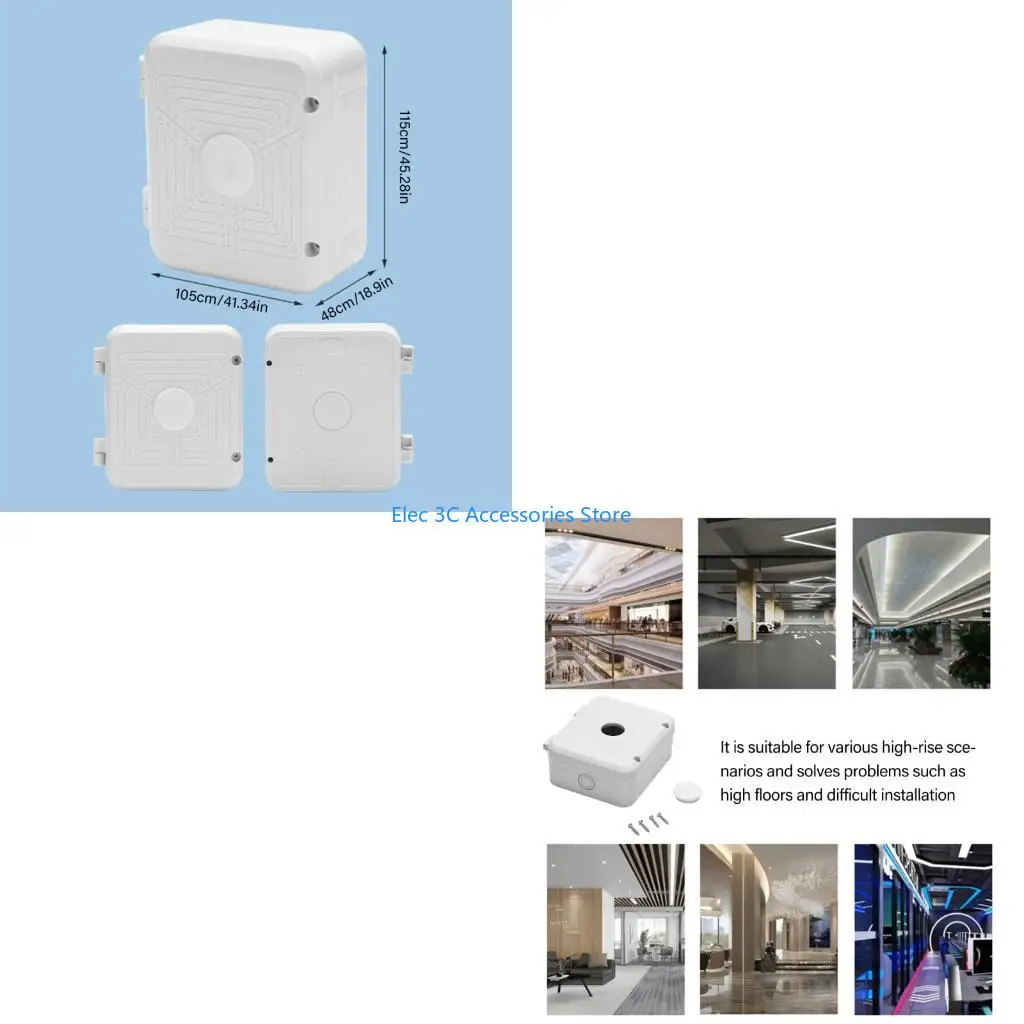 Y51A Square Plastic Waterproof Enclosure For Outdoor Security Cameras ABS Material