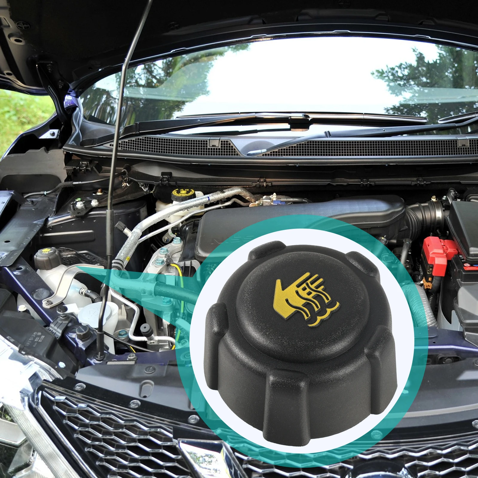 For Renault Clio Kangoo Laguna Megane Nissan Qashqai Micra Car Radiator Expansion Water Tank Cap 4408066 7700805131 8200048024