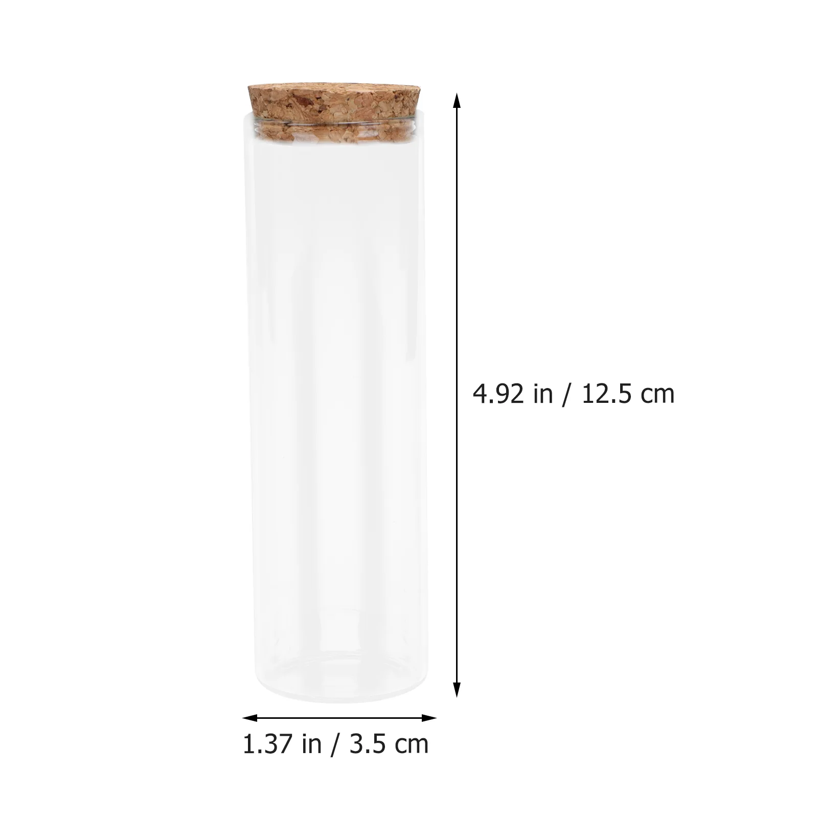 6 Pcs Cork Glass Bottle Mini Candy Jar Test Tubes Flower Powder Storage Container Bottles Borosilicate Holder Wish Wishing