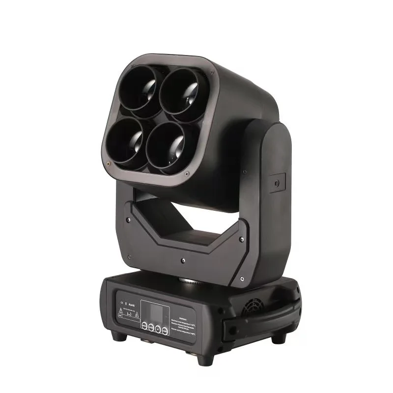 4X60W Super Beam LED Zoom Moving Head Wash Stage Light with 64x1.5W RGB LED Strips for Party Show DJ Equipment