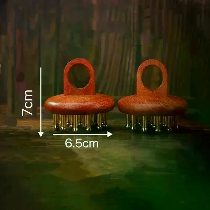 

Массажная расческа для головы, меридианы из меди, сандалового дерева, расческа для меридианов с мелкими зубьями, игольная щетка для массажа кожи головы Гуаша, расслабляющий массажер для тела