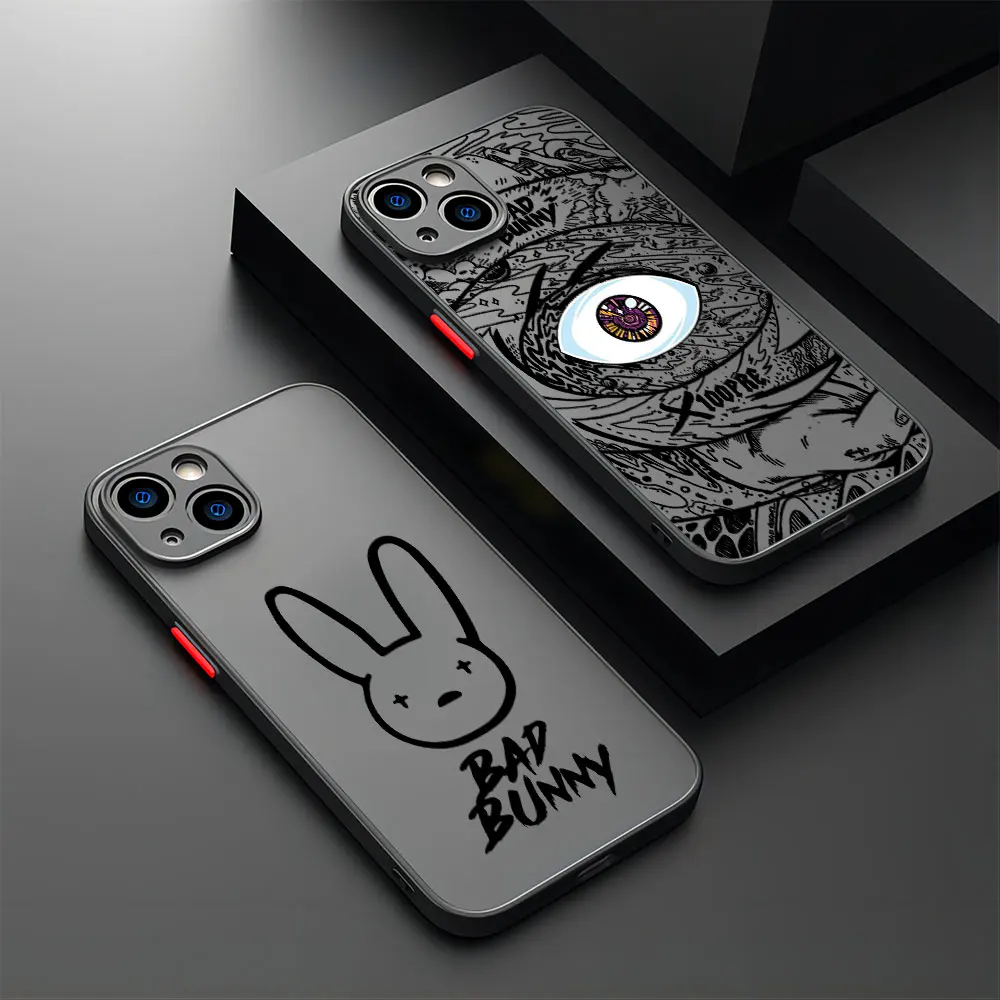 Bad Bunny X100pre Hot Fashion Singer Phone Case For iPhone 15 14 13 12 11 Pro Max XR XSMax 8 Plus Matte Transparent Back Cover