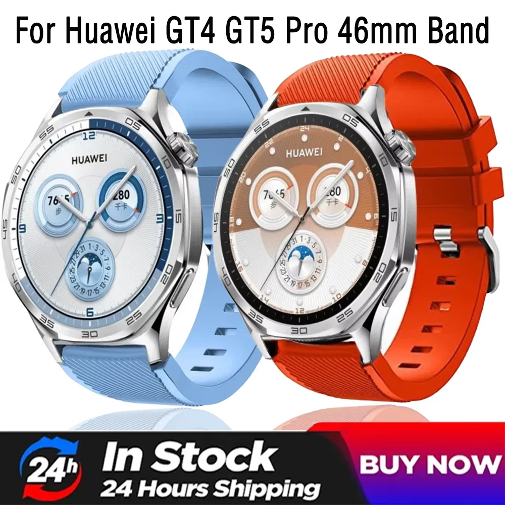 

Силиконовый ремешок 22 мм для Huawei Watch 4 Pro GT6 GT5 Pro 46 мм, браслет Huawei GT5-4 46 мм Amazfit BIP 6 5 Balance 2 Band