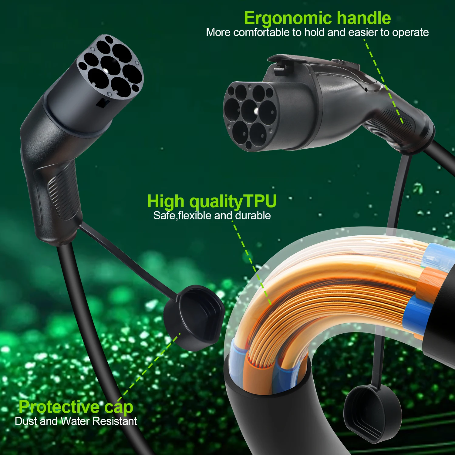 GOODCELL Type 2 to GBT 3.5m si - огляд і ціна Ev Charging Cable Type 2 32A