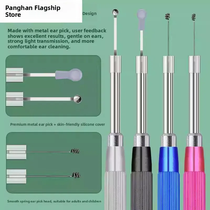 

Светящаяся ультратонкая удлиненная ложка для чистки ушей: профессиональный инструмент с подсветкой и высокой четкостью для личной гигиены