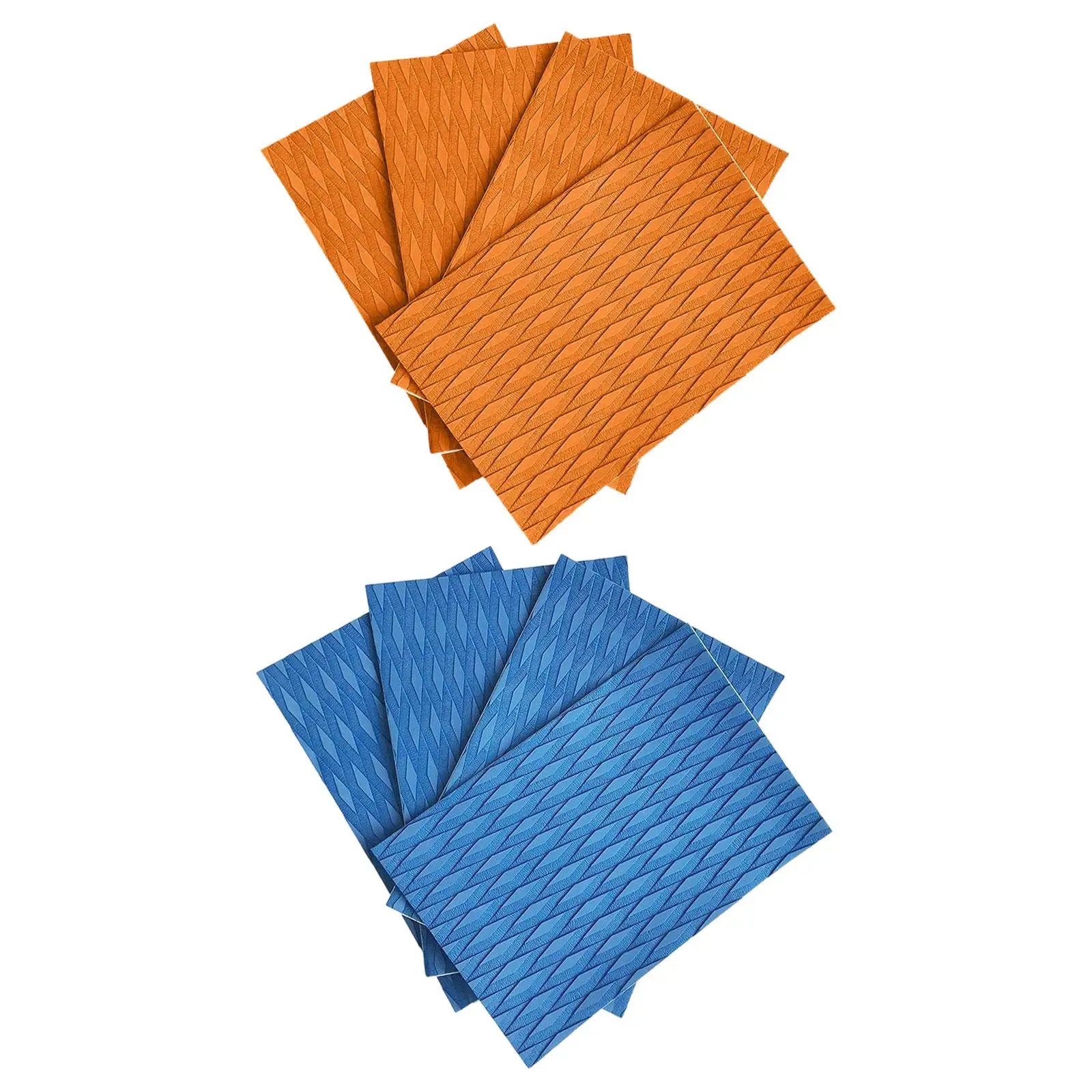 4 Pieces Traction Pad Non Slip Multipurpose EVA Sheet Trimmable Sheet for Kayak for Skimboard Skateboard Pool Step Yacht Kayak