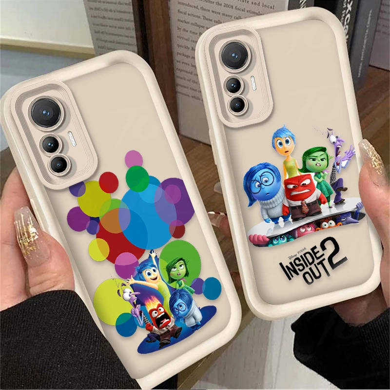 Disney Inside Out 2 TPU Case for Xiaomi Mi 13T 12T 11T 13 12 11 Lite 5G NE POCO X6 X5 X4 GT X3 NFC F3 F4 F5 F6 M6 Pro 4G M5S C65