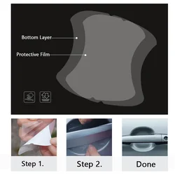 5Pcs/Set Transparent Car Handle Protective Film for Subaru Forester SK SJ Outback Legacy Impreza XV BRZ WRX STI Tribeca Trezia