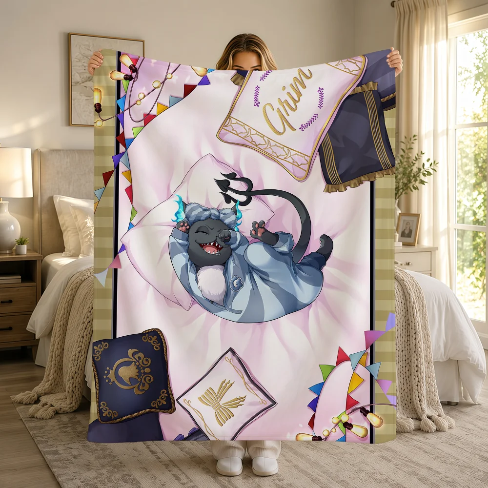 Card SSR T-Twisted Wonderland Ace Azul Cater Idia Warme Weiche Plüschdecke Sofa Wohnzimmer Nickerchen Zuhause Schlafzimmer Geschenk Flanell Hogar – Detail 17