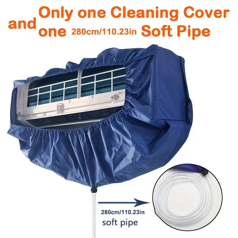 

Summer Air Conditioning Cleaning Cover Suitable for 9000~36000BTU Hanging AC Thickened Dust Water Bag Support Plate Cleaner Set