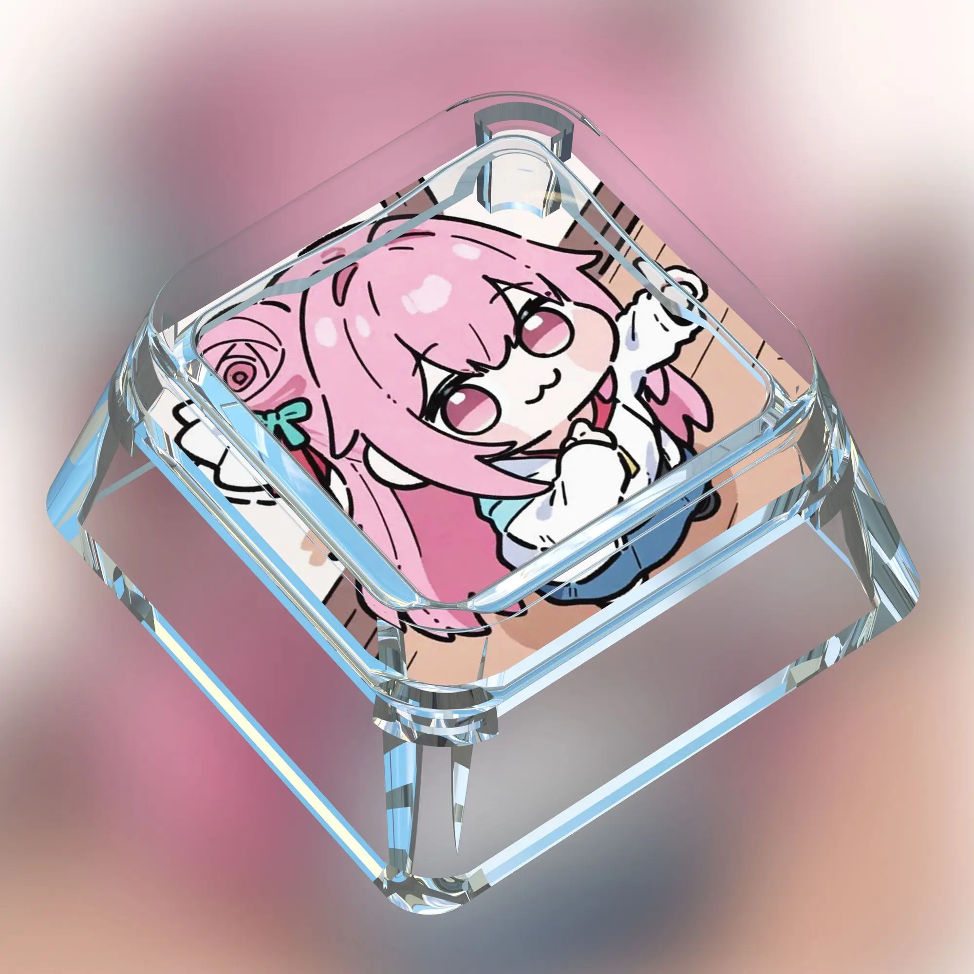 Doro Transparent Keycap Cartoon Cute Creative Nikke Dorothy Artisan Cap Victoria Peripheral Mechanical Keyboard Accessories