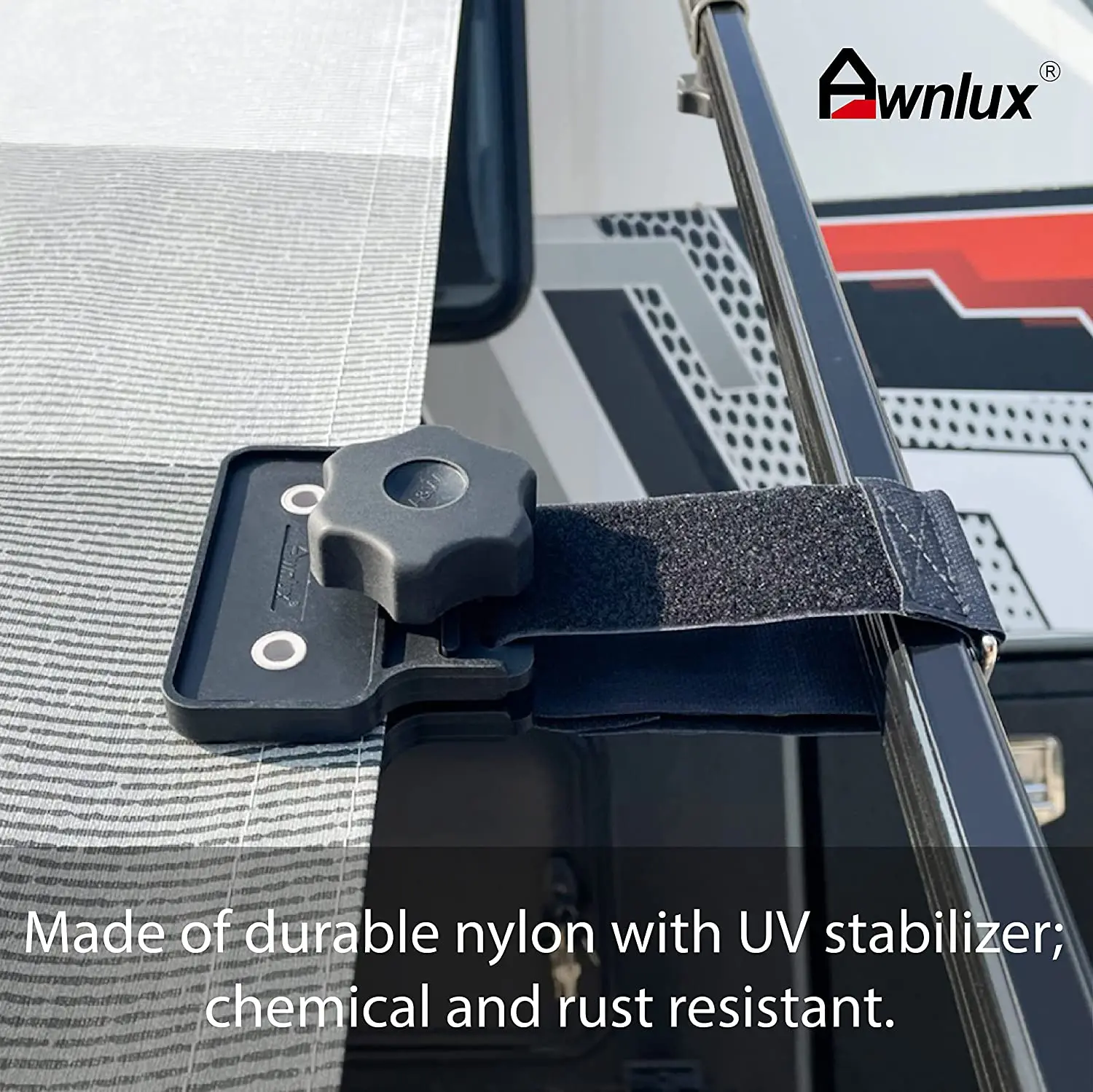 extra Wide caravan Awning De-flapper Clamp for Rv Awning Fabric