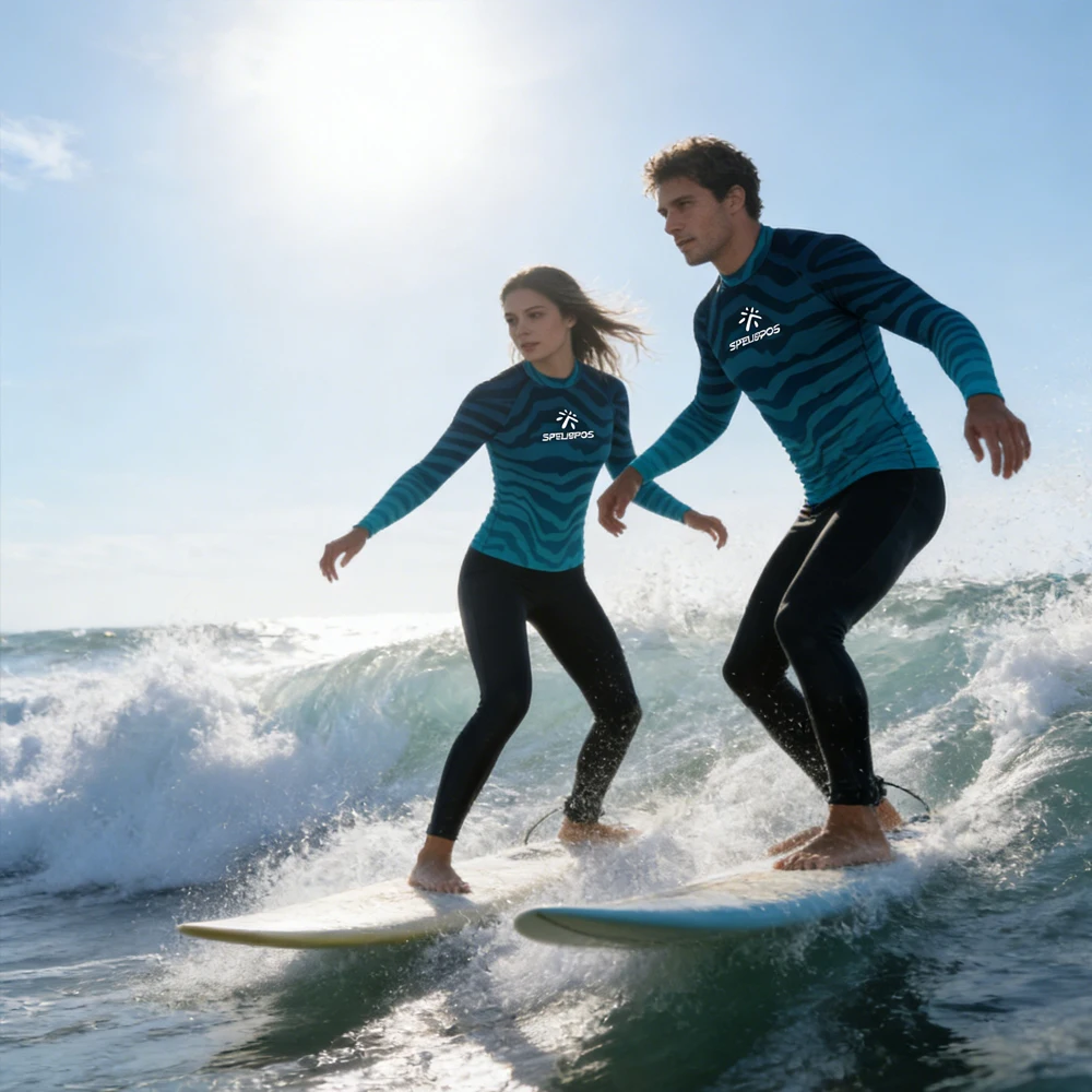 

Мужская и женская одежда для серфинга с длинным рукавом: рашгард, купальник, рубашка для серфинга, высококачественная одежда для водных видов спорта с защитой UPF50+