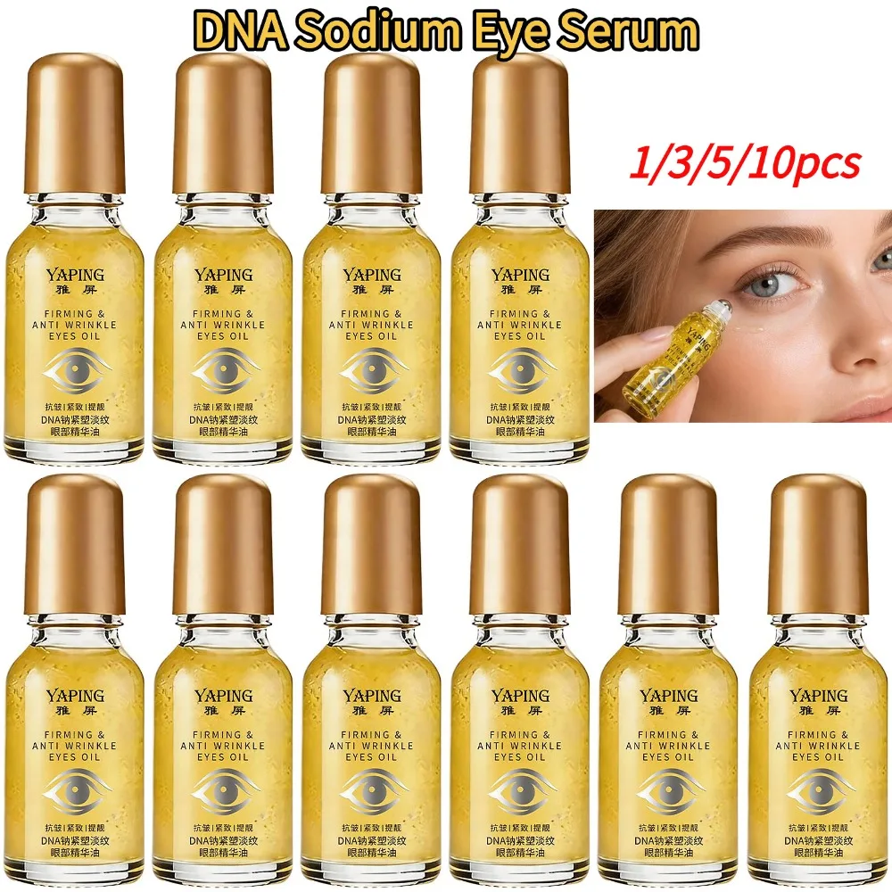 DNA Sodium Eye Serum Oil Roller Ball Hydrating Soothing Pore Fine Lines Brightening Moisturizing Care Ball Eye Serum Cream