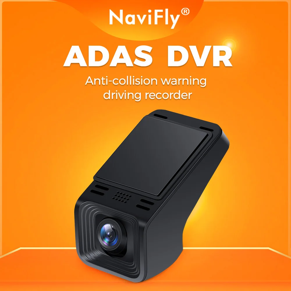 Navifly Full HD 1080P 170° Wide Angle Car DVR USB Front ADAS Dash Cam Android Car Radio Player Driving Recorder Night Version