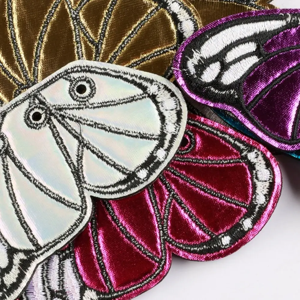 Butterfly Shape Butterfly Wing Charms Detachable Versatile DIY Shoe Ornaments Multi-Color Handmade Cloth Decorations