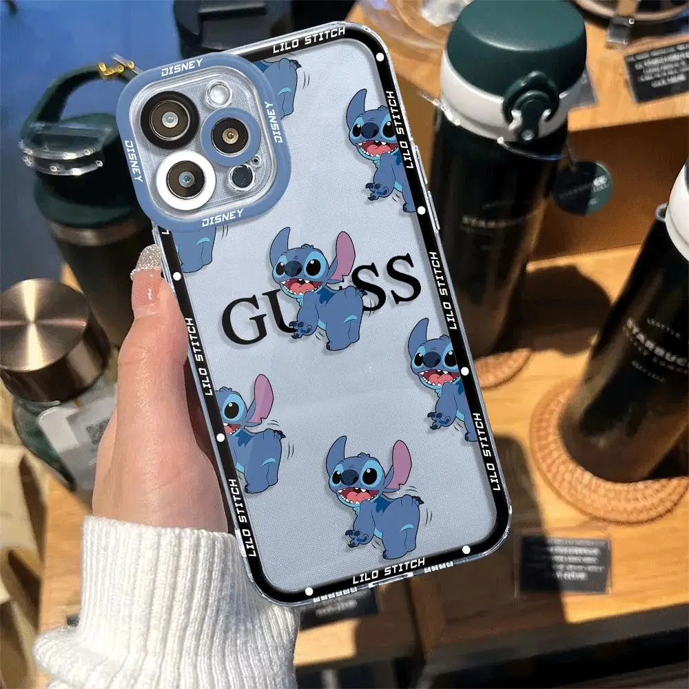 Disney stitch angle Phone Case for Apple iPhone 11 15 Plus XR 13 Pro Max SE X XS 12 Mini 14 Pro 8 7 Soft Cover