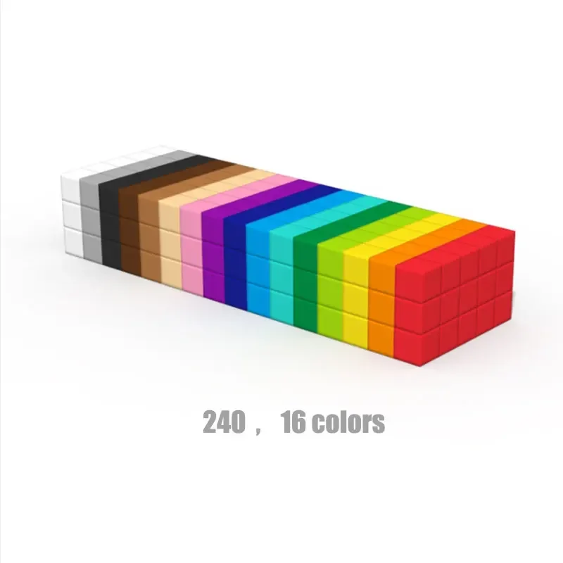 Designer bouwstenen Rainbow Cube kleurrijk verbindingsblok DIY-model kinderen speelgoed verjaardag kerstcadeaus voor kinderen speelgoed