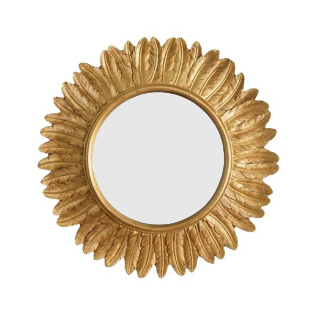 EAS-Gothic Retro Decorative Mirrors Nordic Princess Round Macrame Decorative Mirrors Handicraft Cosmetic Dekoracyjne