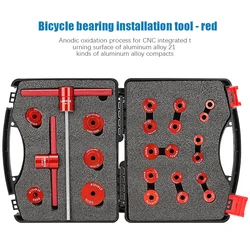 Lebycle-Bicycle Bearing Static Installation and Remove Tools Kit, Wheel Hub Install and Remove for Road Bike, Mountain Bike