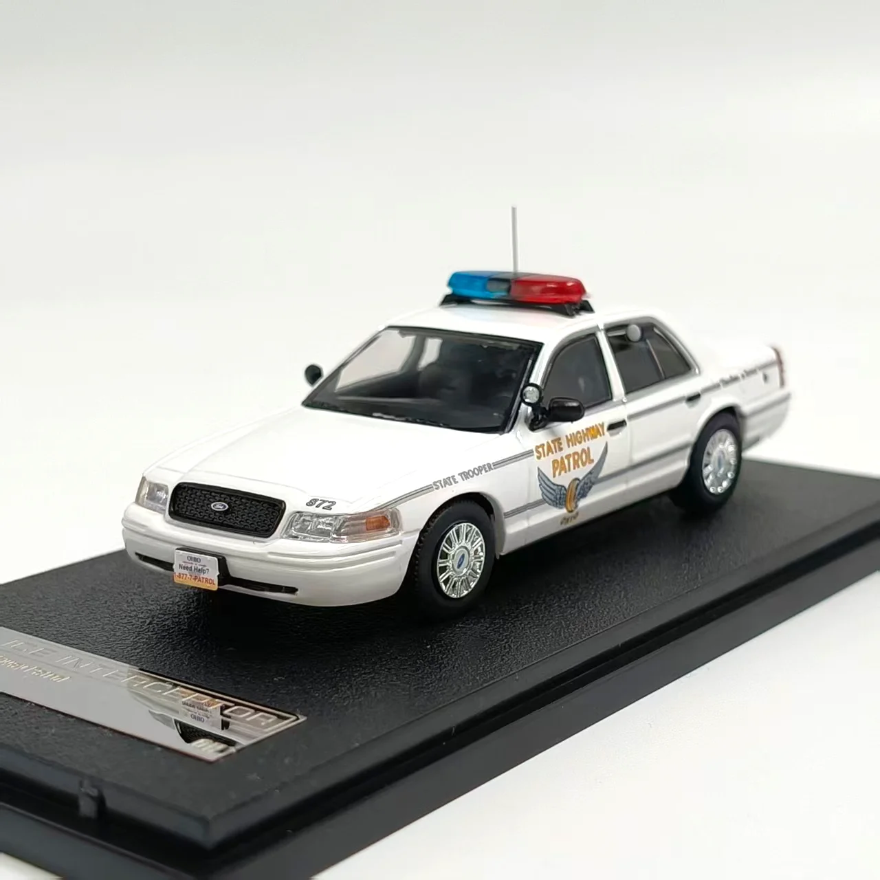 Diecast Rollin 1:64 Scale Ford Crown Ohio State Police Alloy Car Model
