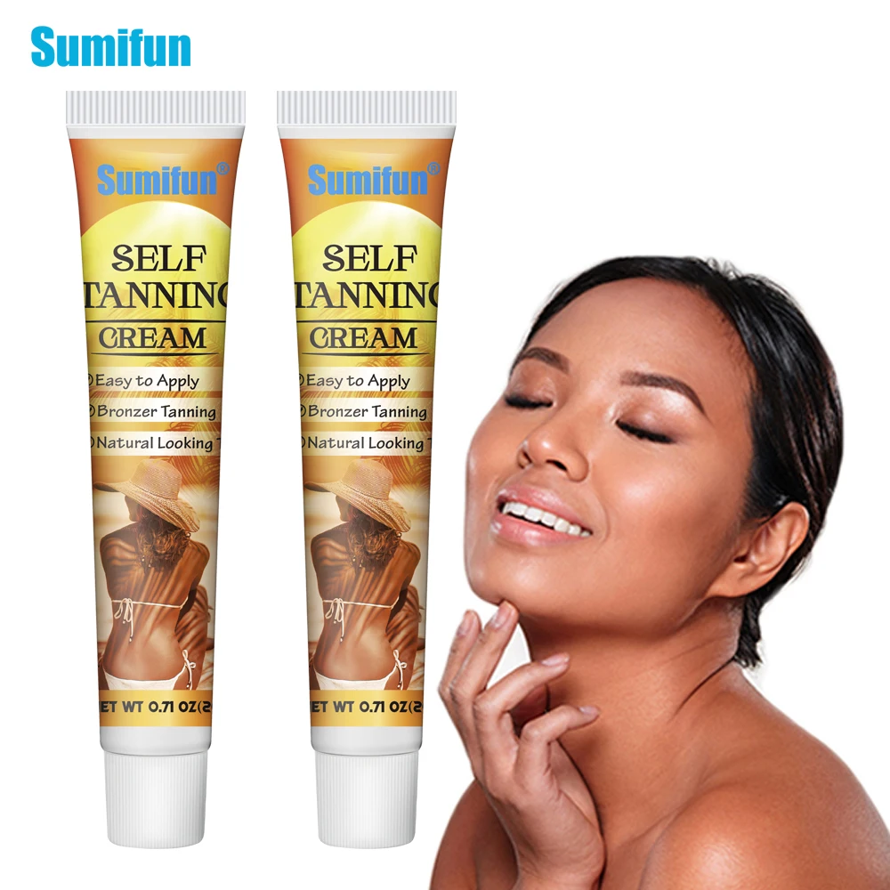 

20g Sumifun New Skin Tanning Cream Self-Tanning Quick Blackening Ointment Bronze Wheat Skin Body Beauty Massage Medical Plaster