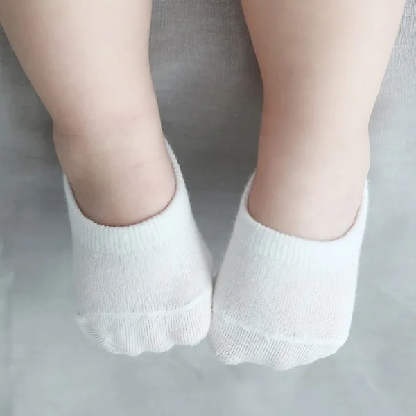 4Pairs/Lot Sweet Baby Girls Boys Anti-slip Socks 100% cotton 2024 Summer New Solid  Unisex Cotton Ankle Socks