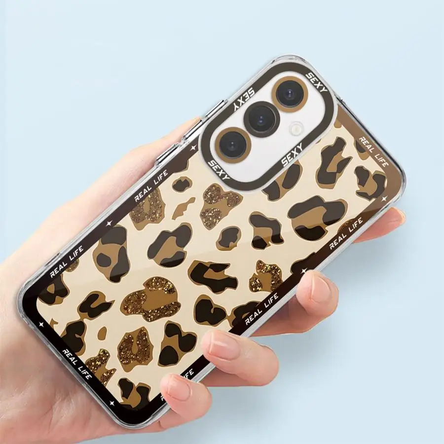 เคสโทรศัพท์พิมพ์ลายเสือดาวสำหรับ Galaxy A31 A50 A50s A51 4G A71 4G A21s A12 A52s 5G A32 A22 A52 A72 4G 5g