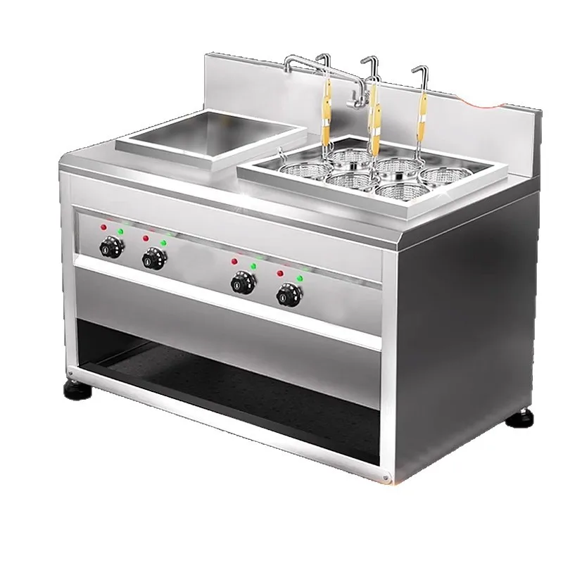

Noodle cooking stove commercial electric heating integrated pot ironing powder dumpling stove noodles special equipment