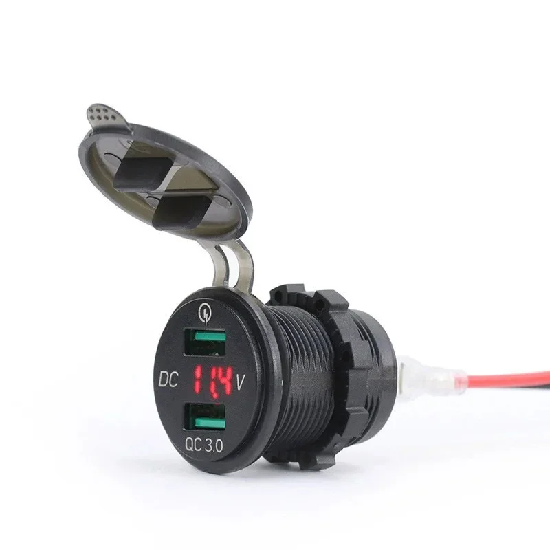 USERX Universal Motorcycle Accessories The car USB charging dock has a voltmeter for SUZUKI DL250 High quality and durable