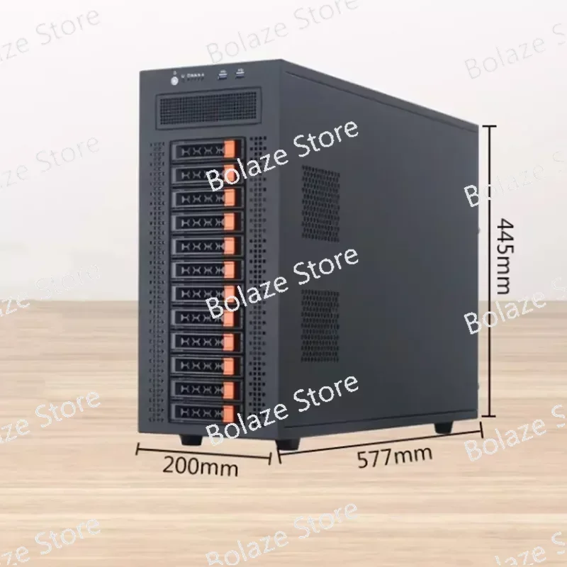 12-disk Tower Storage Server Multi-extension Supports EATX Motherboard Industrial Computer Box