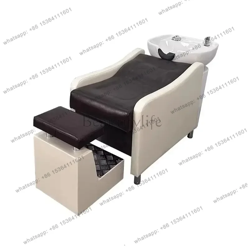 LSProfessional Personalized Head Spa Thai Barbershop Unique Aesthetic Shampoo Bed Equipment Simple Commercial Furniture Cadeira
