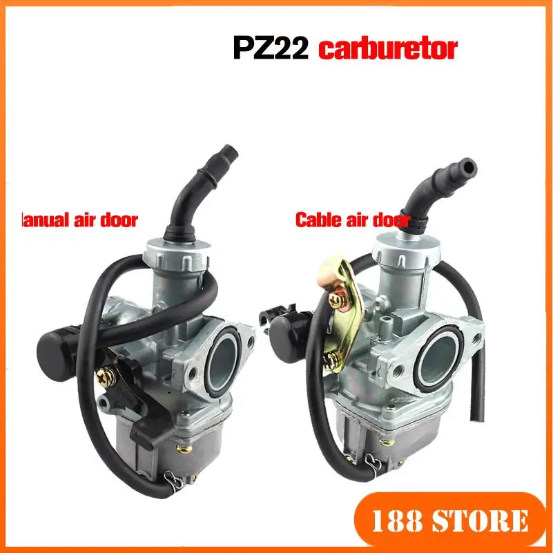 

High quality Motorcycle PZ22 22mm Carburetor For Keihin 125cc KAYO Apollo Bosuer xmotos Kandi dirt/pit bikes monkey bikes ATV