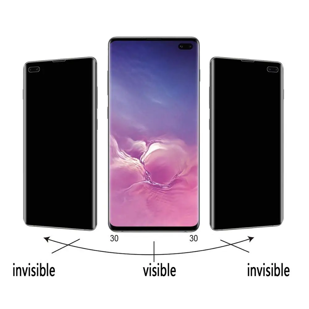 20D Full Coverage Privacy Tempered Glass For SAMSUNG Galaxy S10 S10 Plus S10 5G Anti Spy Screen Protector Protective film