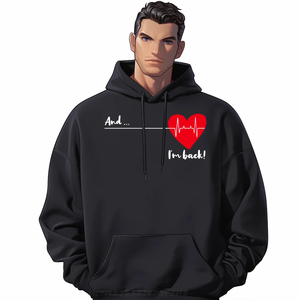 

And I im Back EKG Heartbeat Cardiologist Heart Survivor Harajuku Men's Polyester Fiber Hoodie Chinese Style