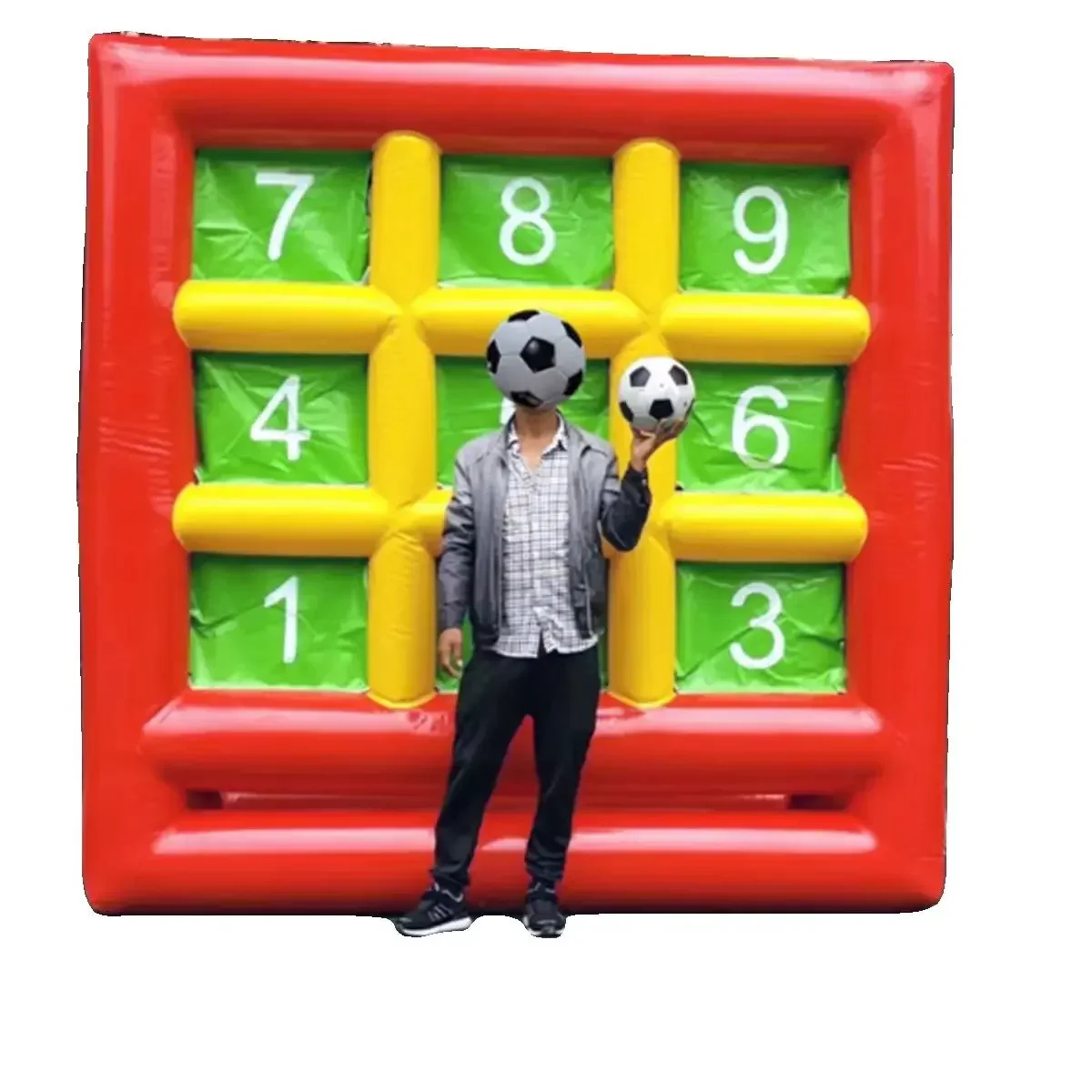 Newly Upgraded Manufacturer Direct Quality Team Building Shooting Game Inflatable Soccer Darts Board Soccer Score Darts