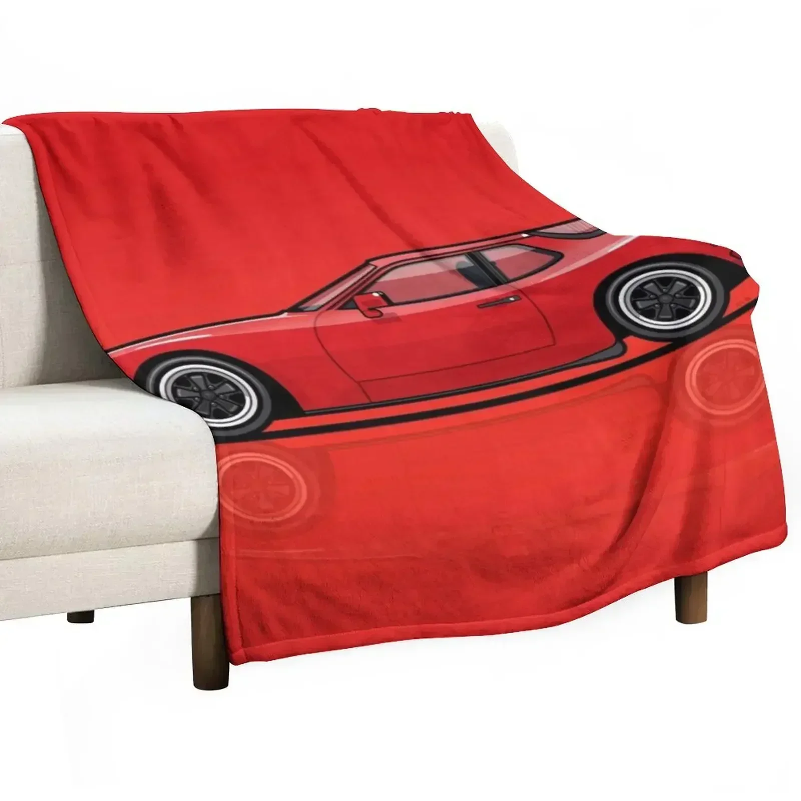 India Red 1986 P 944 951 Turbo (US spec) Throw Blanket Weighted Decorative Throw Blankets