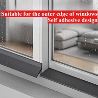 1m Rubber Waterproof Self Adhesive Strip for Window Glass Door Balcony Sliding Windproof Soundproof Sealing Home Weatherstrip 2