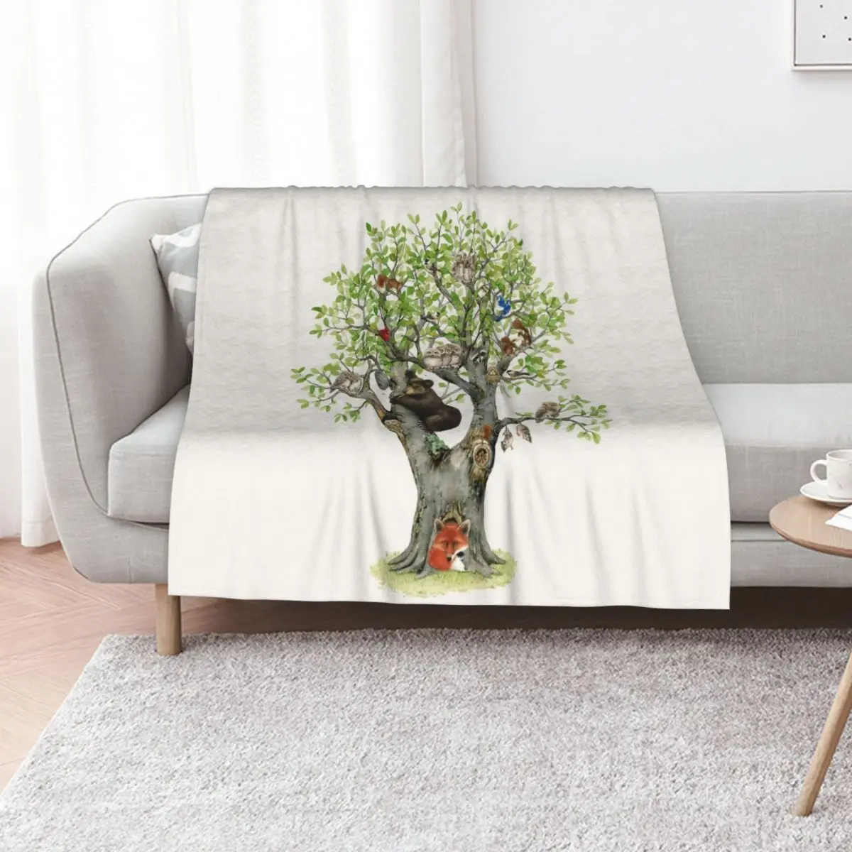 Animal Tree Throw Blanket Bed covers Furrys sofa bed Quilt valentine gift ideas Blankets For Bed Blankets