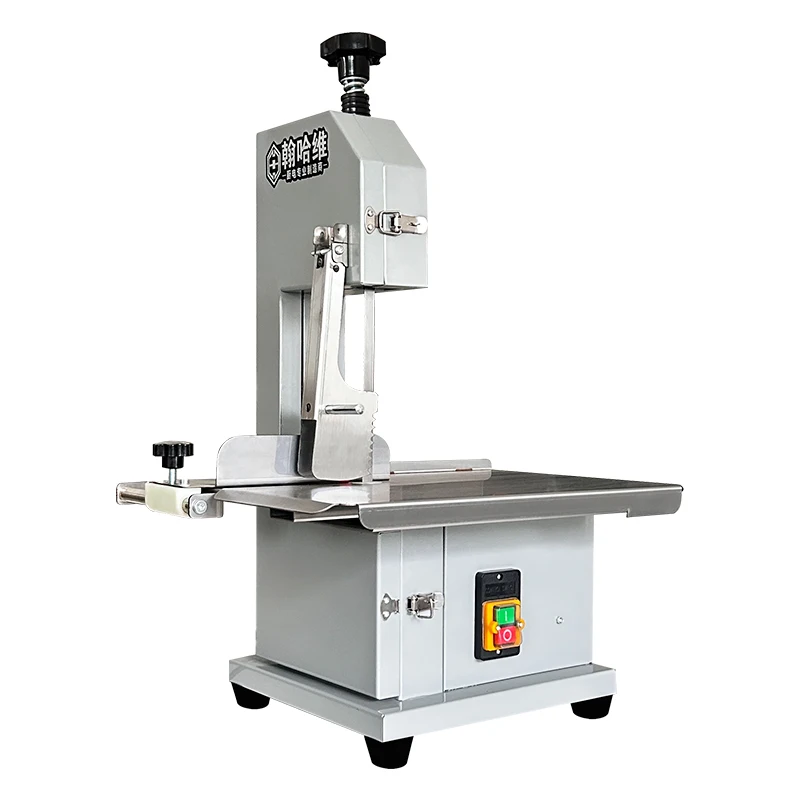 Semi Automatic Stainless Steel Adjustable Thickness Meat  Saw Cutter Commercial Cutting Tool for Beef Chicken Fish Processin